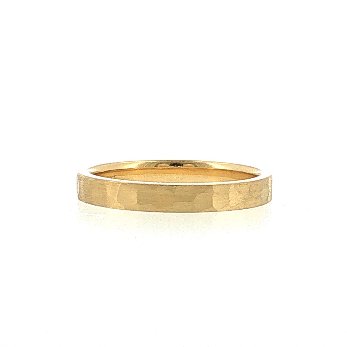 Satin Finish Wedding Band 18k Yellow Gold