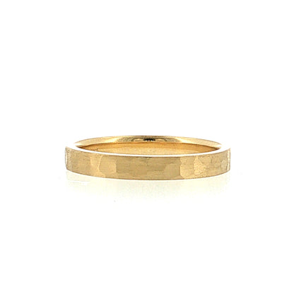 Satin Finish Wedding Band 18k Yellow Gold