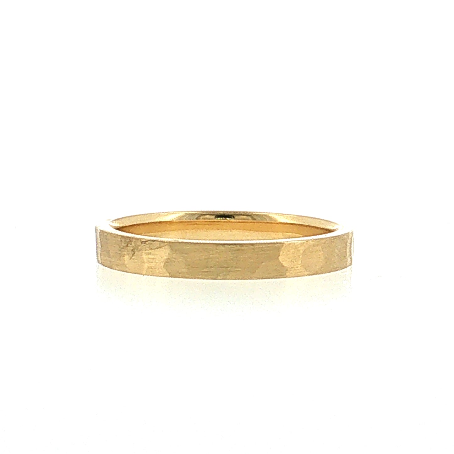 Satin Finish Wedding Band 18k Yellow Gold