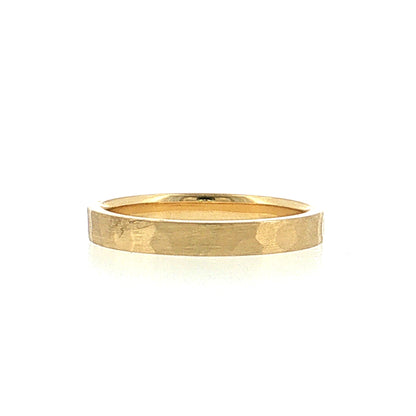 Satin Finish Wedding Band 18k Yellow Gold