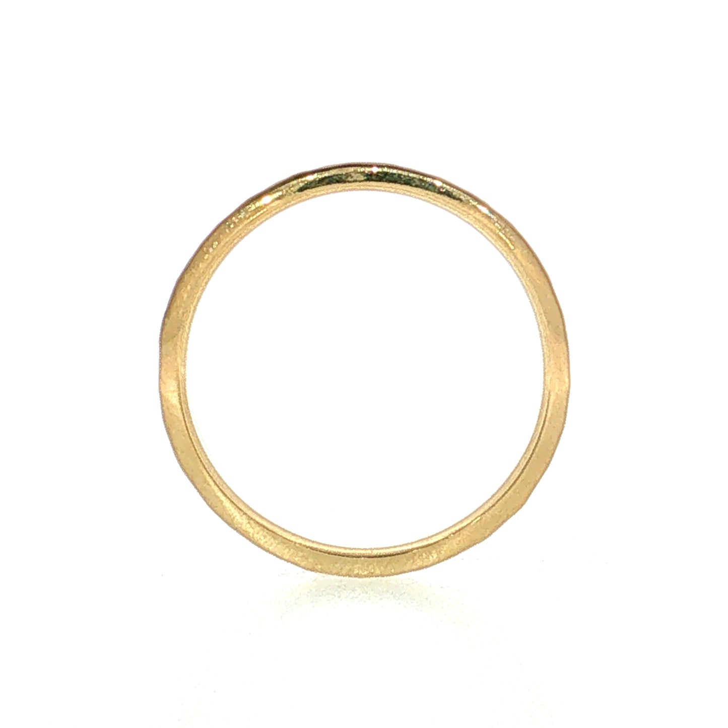 Satin Finish Wedding Band 18k Yellow Gold