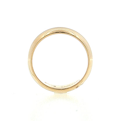 7mm Half Round Wedding Band 14k Yellow Gold