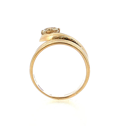 .84 Victorian Diamond Snake Cocktail Ring 18k