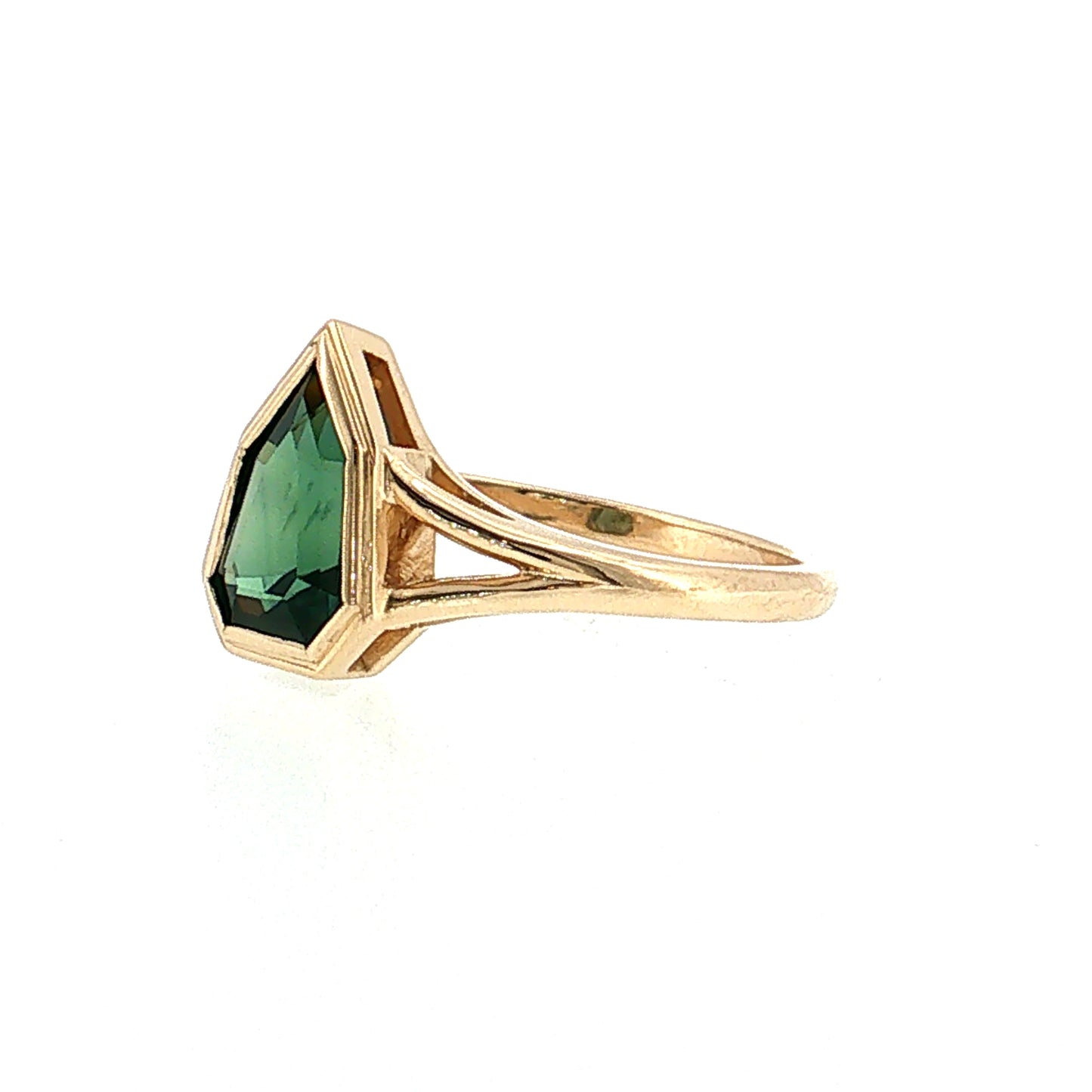 1.51 Kite Sapphire Engagement Ring 14k