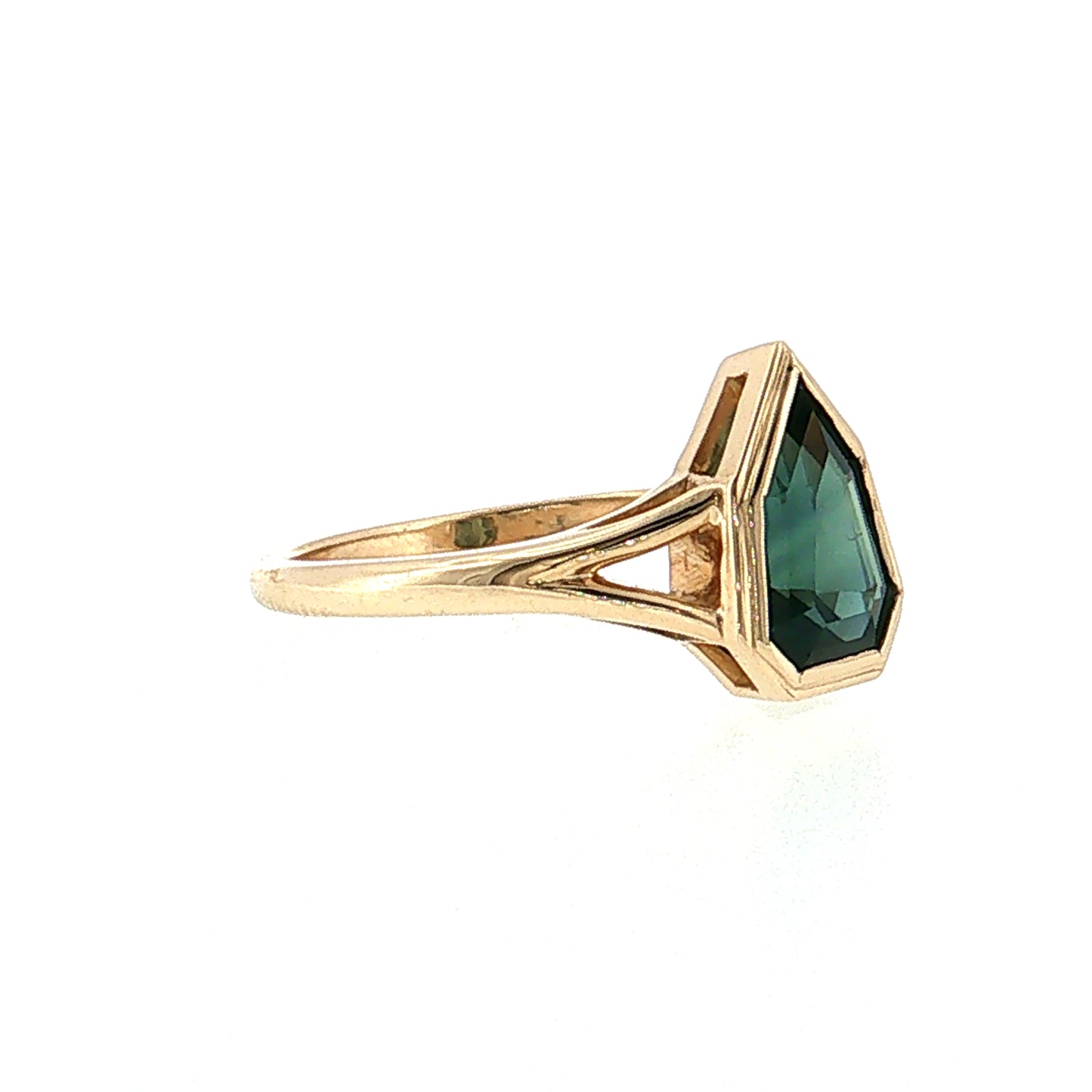 1.51 Kite Sapphire Engagement Ring 14k