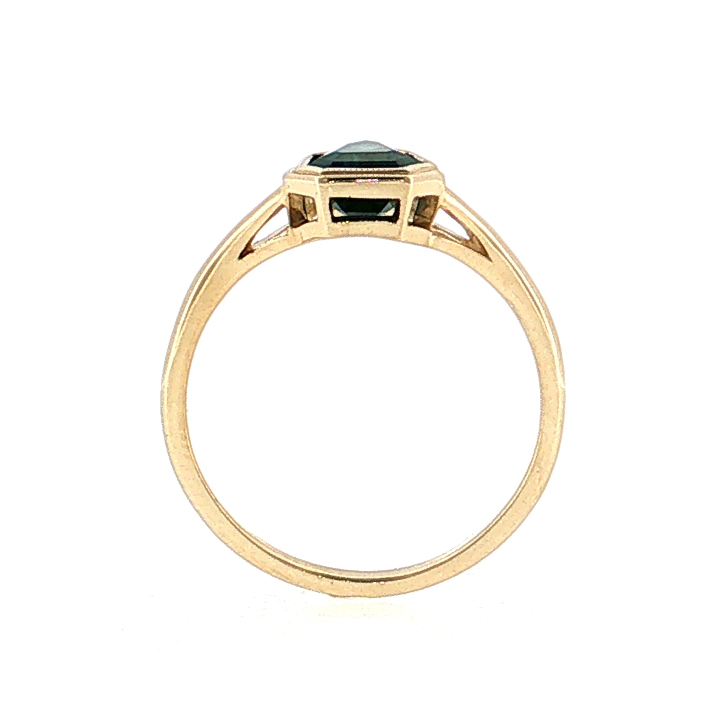 1.51 Kite Sapphire Engagement Ring 14k