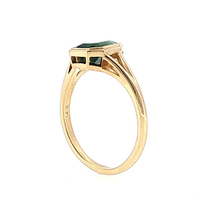 1.51 Kite Sapphire Engagement Ring 14k