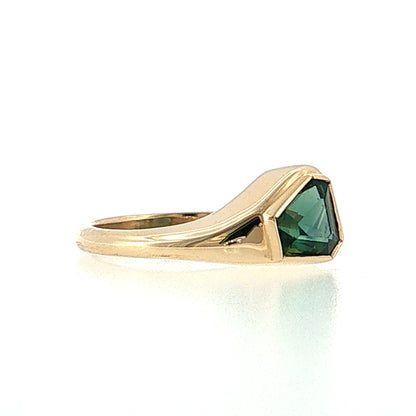 1.68 Shield Cut Sapphire Solitaire Ring 14k
