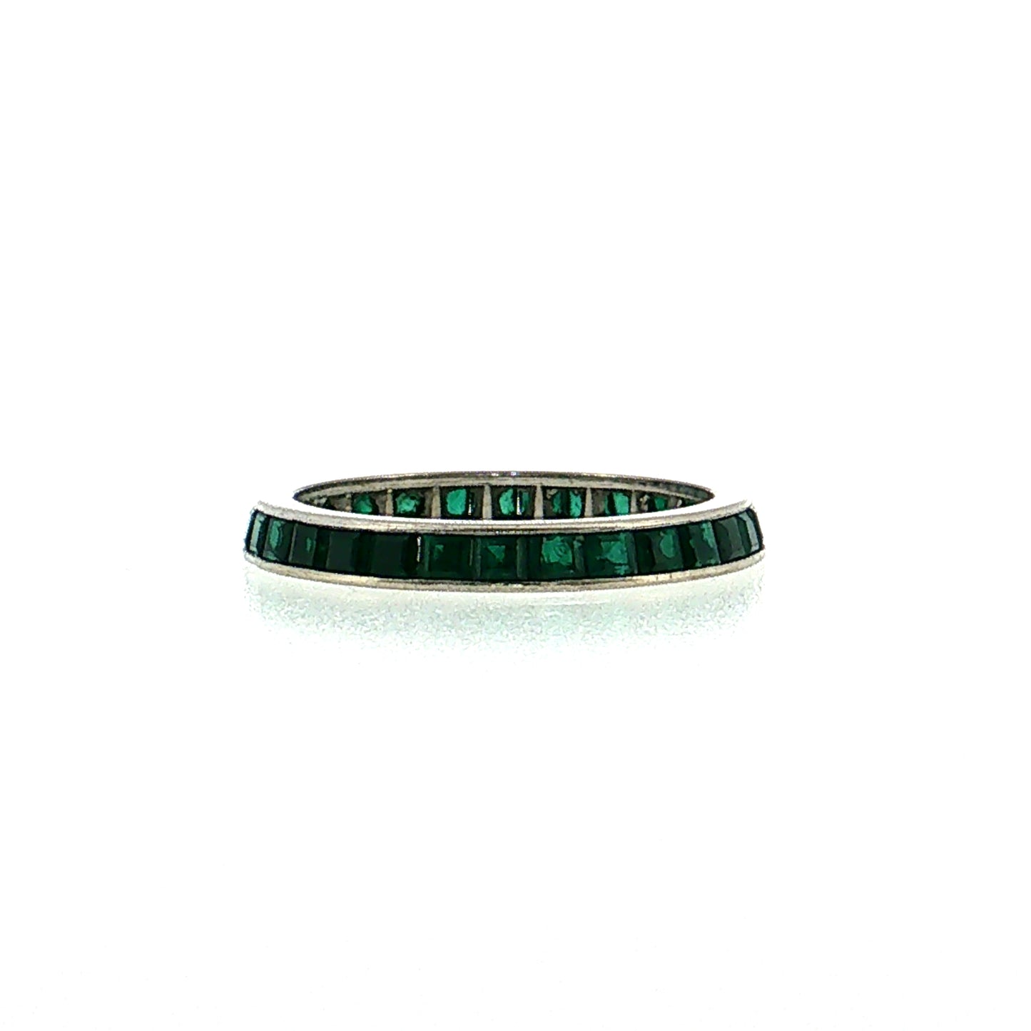 2.40 Emerald Eternity Band Platinum