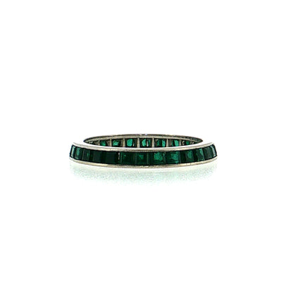 2.40 Emerald Eternity Band Platinum