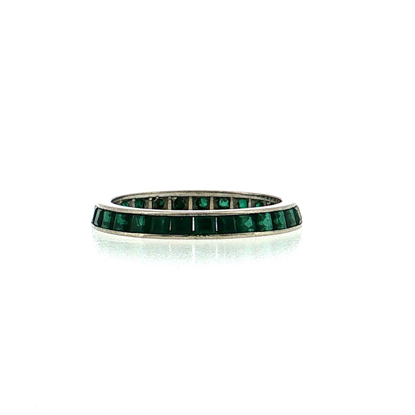 2.40 Emerald Eternity Band Platinum