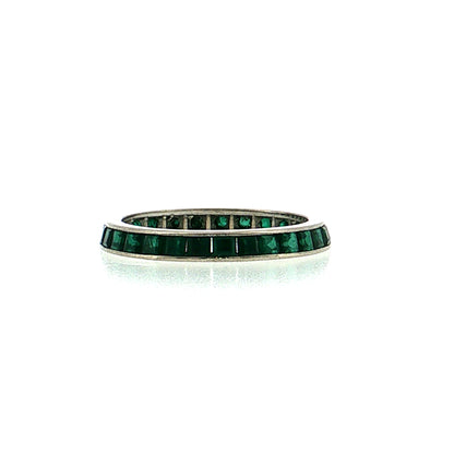 2.40 Emerald Eternity Band Platinum