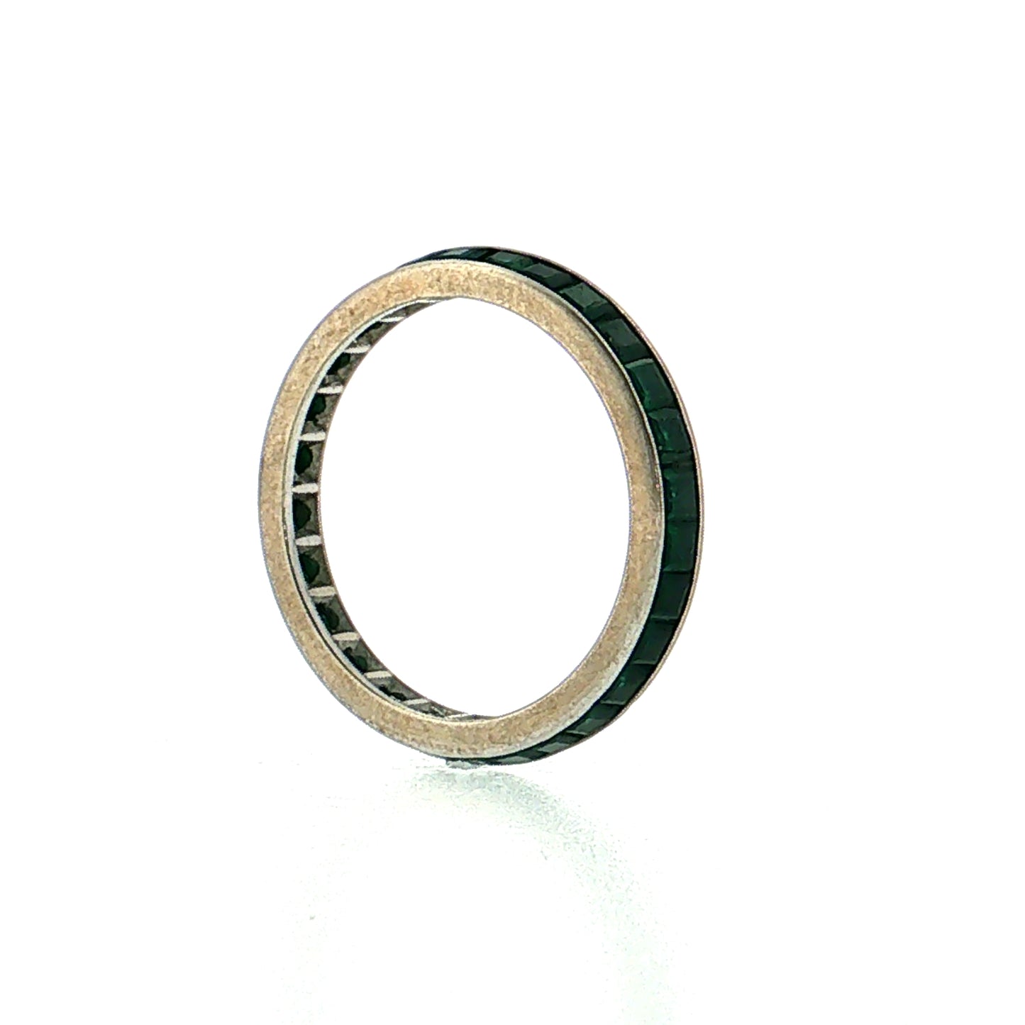 2.40 Emerald Eternity Band Platinum