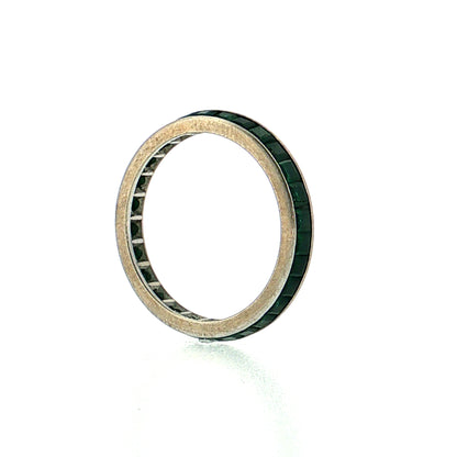 2.40 Emerald Eternity Band Platinum