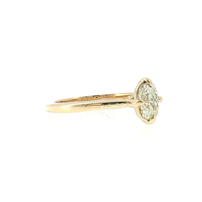 1.01 Old Mine Cushion Diamond Engagement Ring 14k
