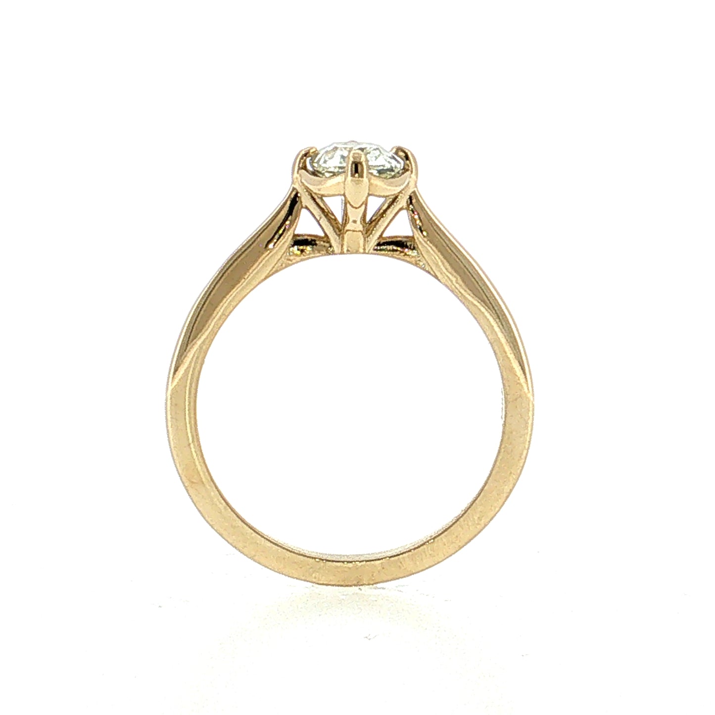1.01 Old Mine Cushion Diamond Engagement Ring 14k