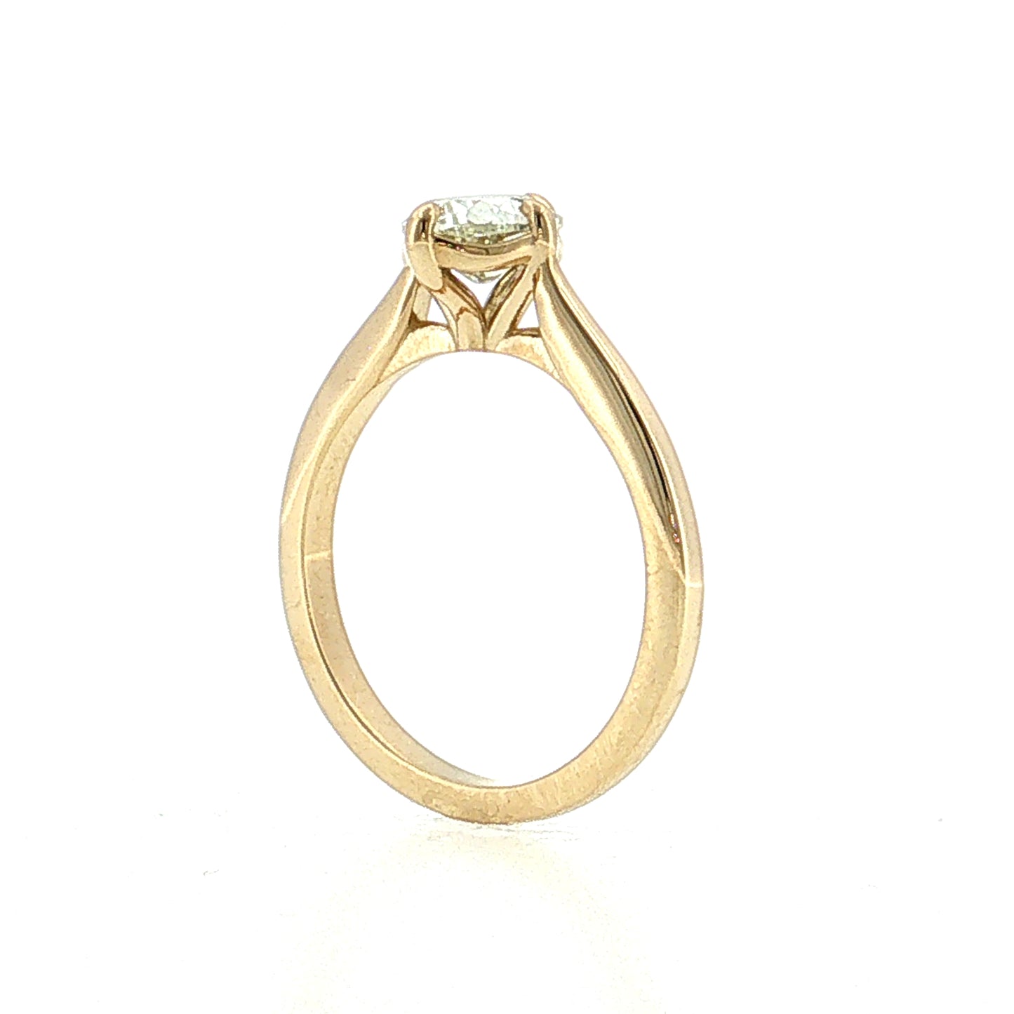 1.01 Old Mine Cushion Diamond Engagement Ring 14k