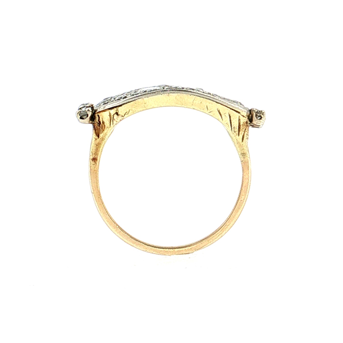 .93 Vintage Retro Diamond Cocktail Ring 14k