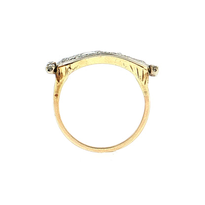 .93 Vintage Retro Diamond Cocktail Ring 14k