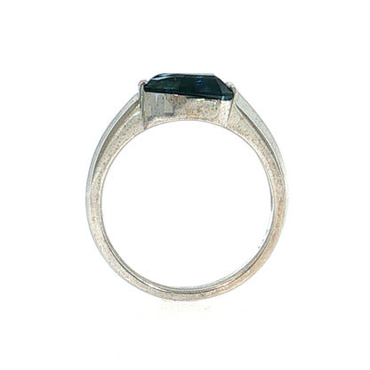 1.64 Shield Cut Sapphire Engagement Ring 14k White Gold