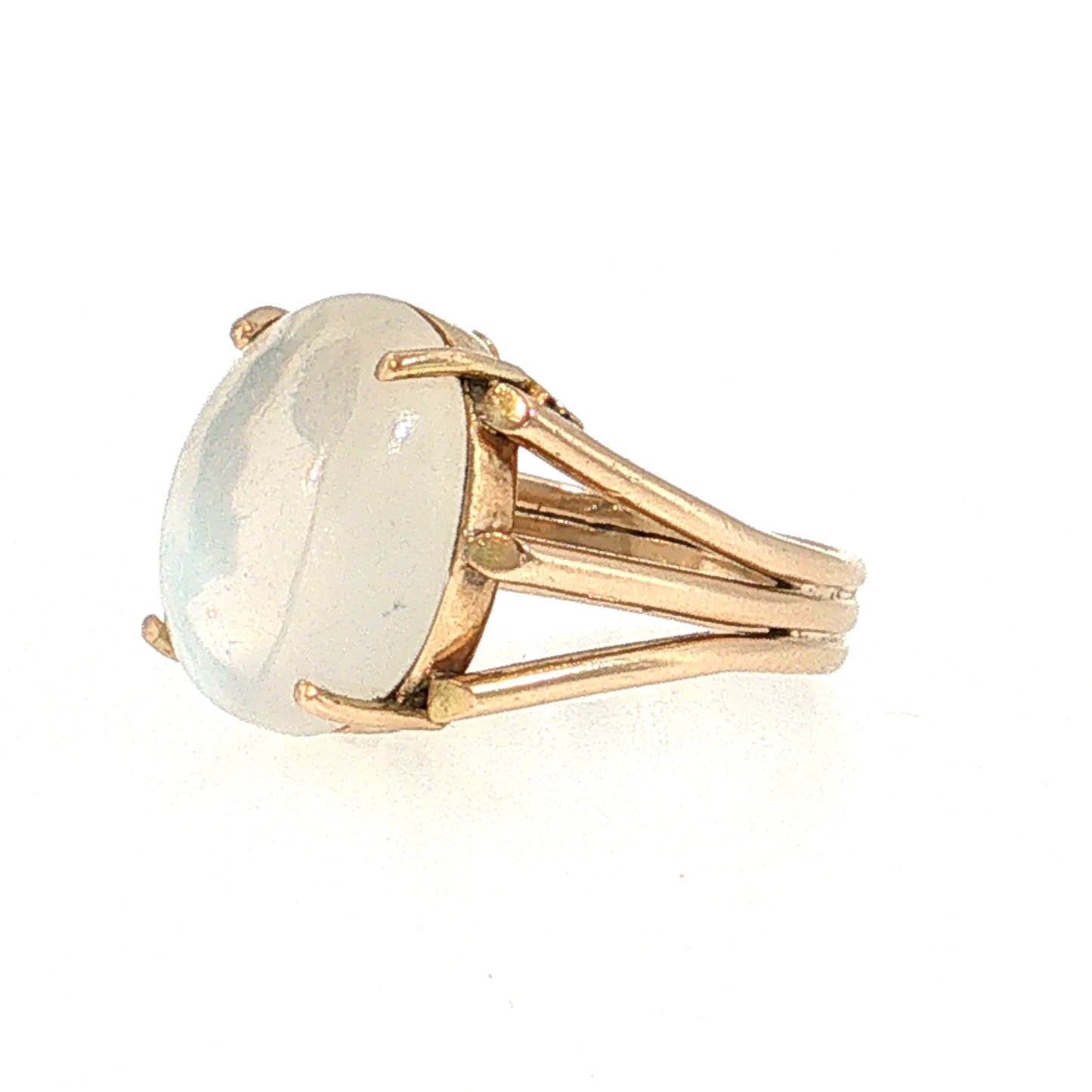 8.05 Moonstone Cocktail Ring 14k Yellow Gold