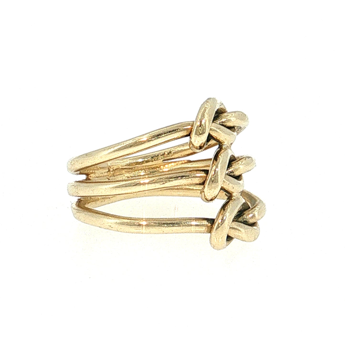 Triple Knot Cocktail Ring 14k Yellow Gold