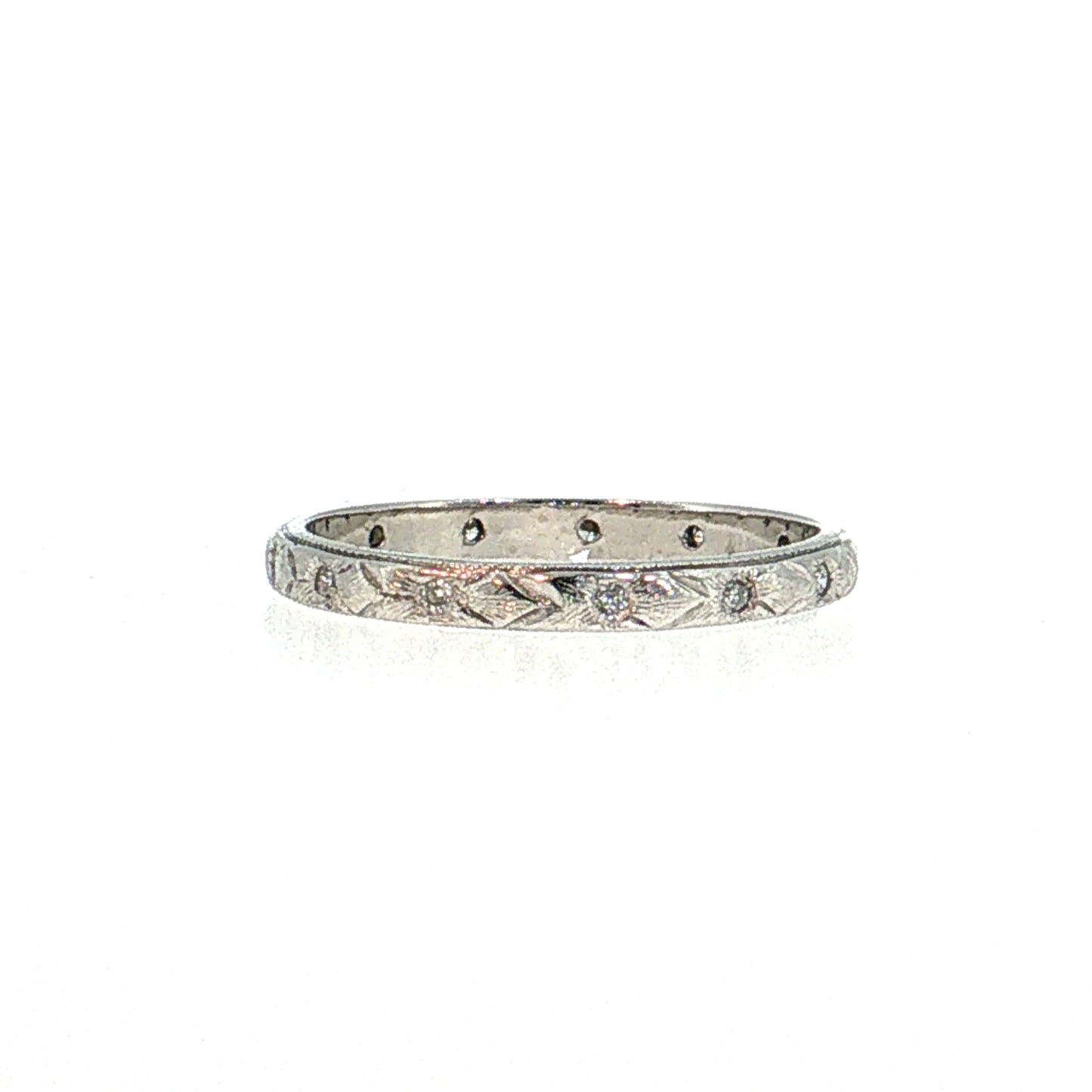 Antique Art Deco Diamond Eternity Band Platinum
