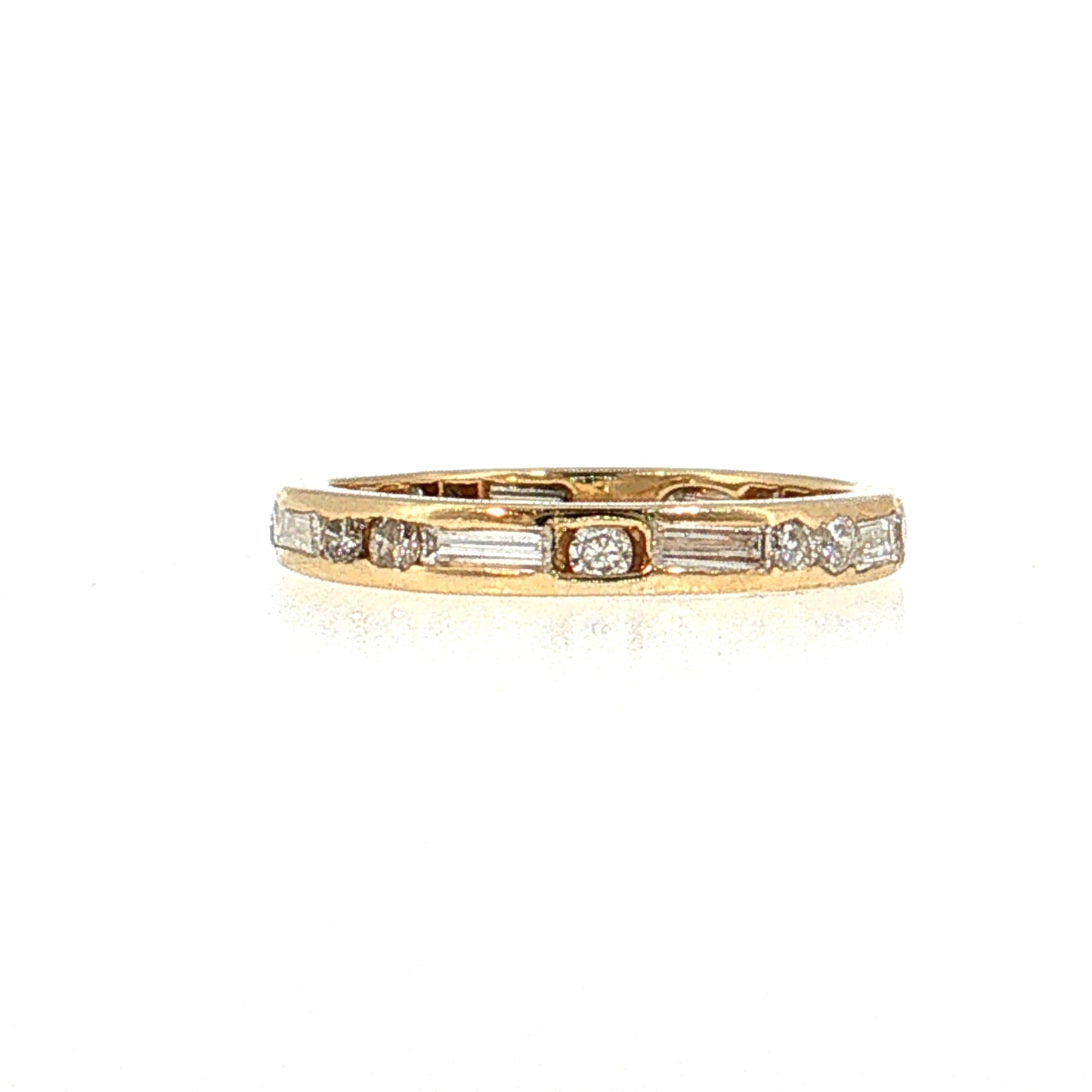1.06 Channel Diamond Eternity Band 18k Yellow Gold