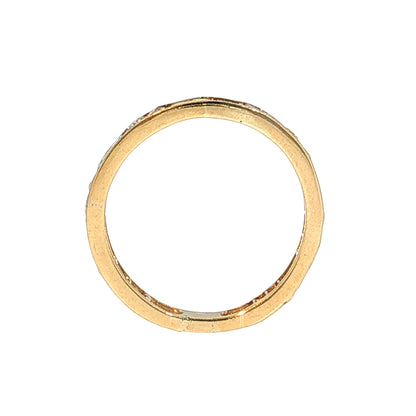 1.06 Channel Diamond Eternity Band 18k Yellow Gold