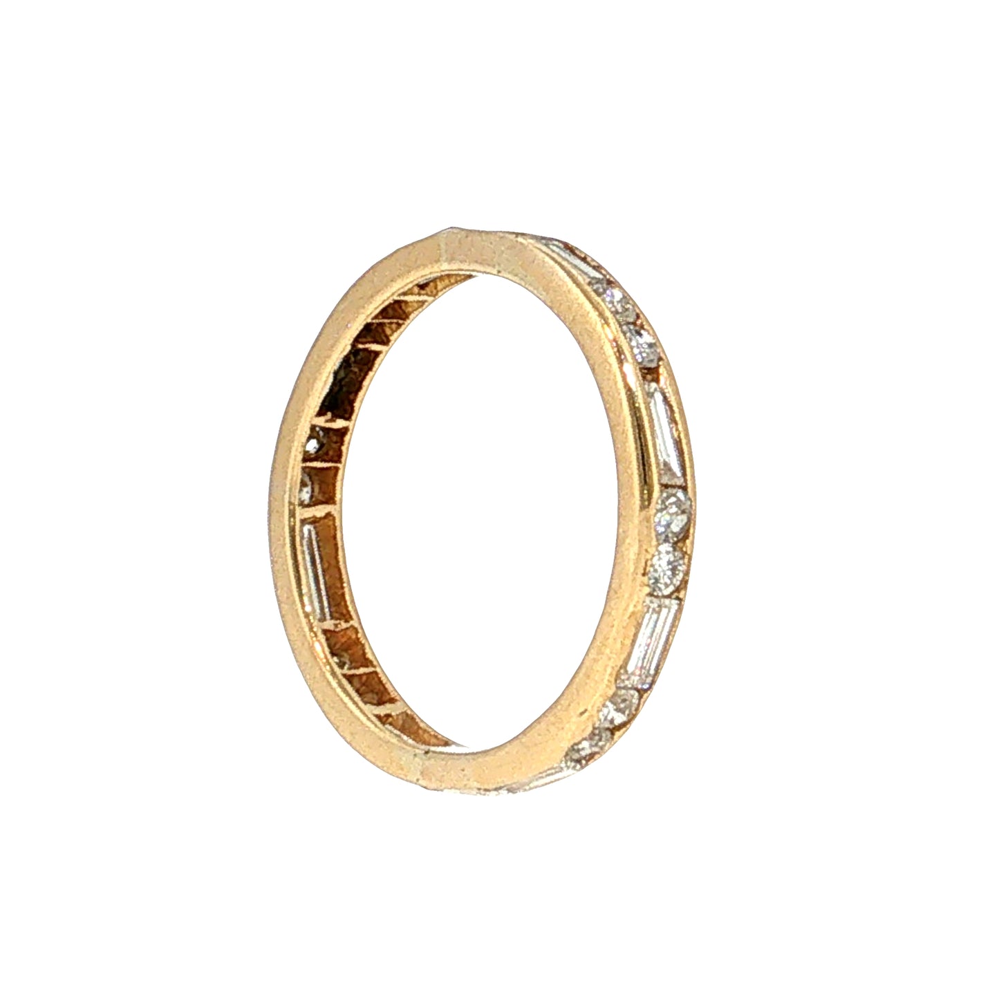 1.06 Channel Diamond Eternity Band 18k Yellow Gold