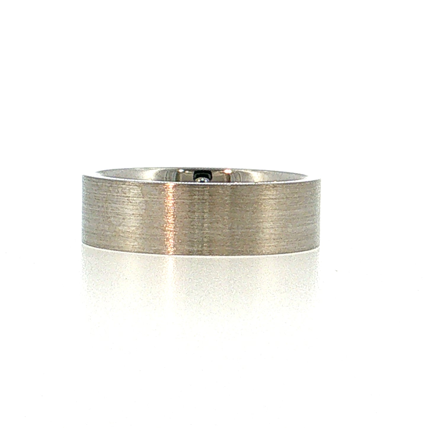 Men's Wedding Band 14k White Gold