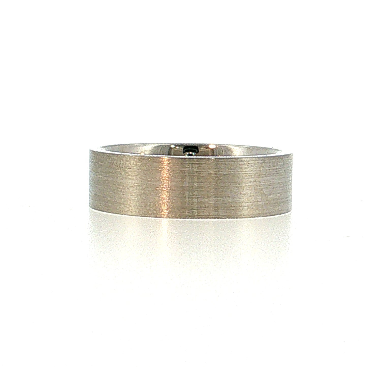 Men's Wedding Band 14k White Gold