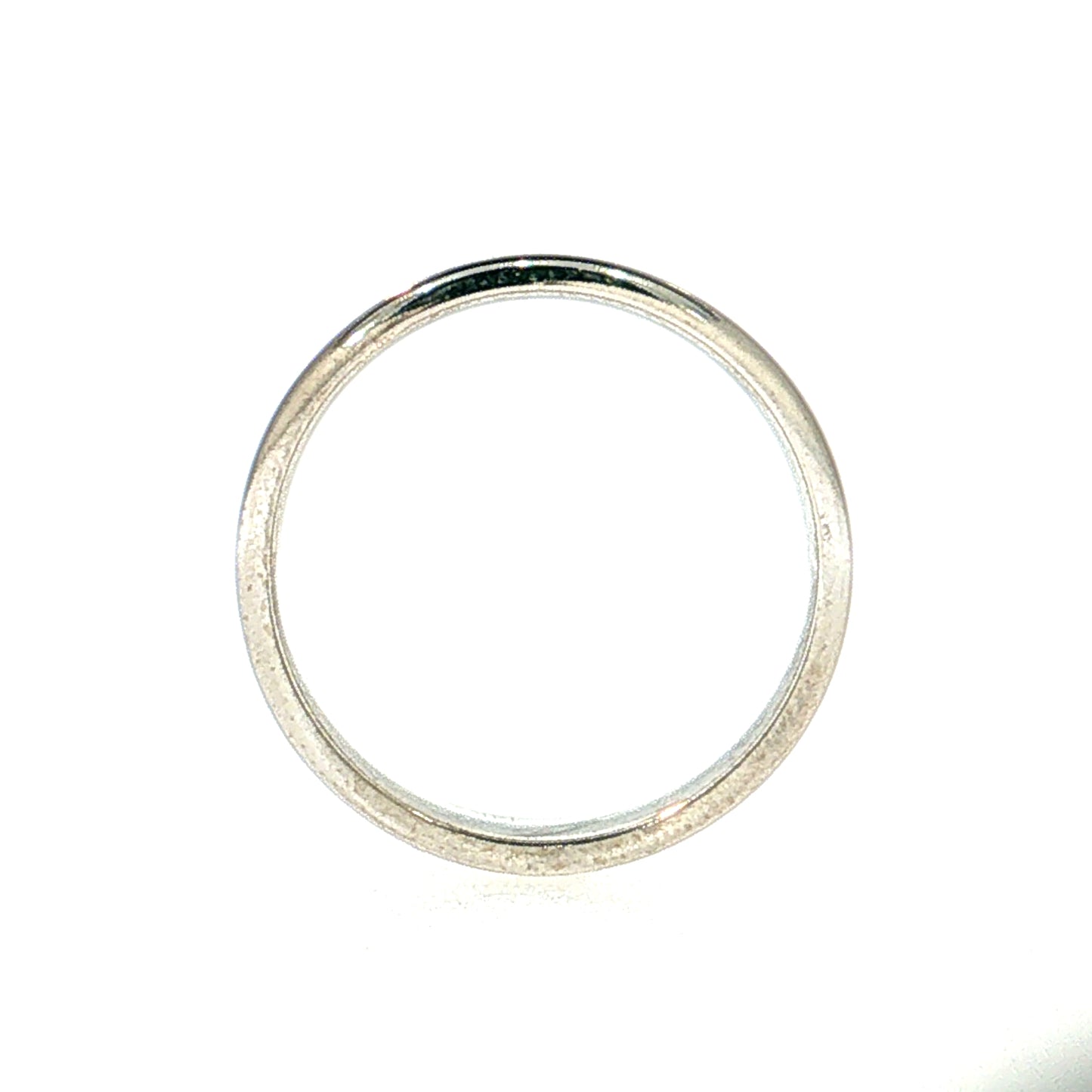 Men's Wedding Band 14k White Gold