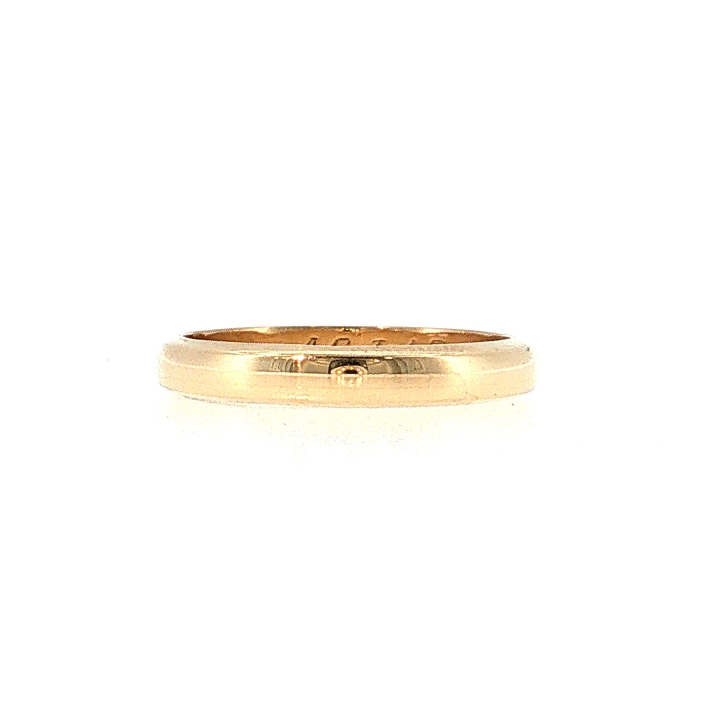 Vintage Retro Men's Wedding Band 14k Yellow Gold