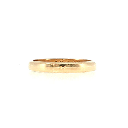 Vintage Retro Men's Wedding Band 14k Yellow Gold