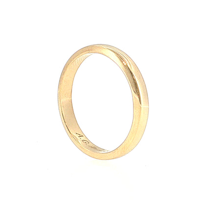 Vintage Retro Men's Wedding Band 14k Yellow Gold