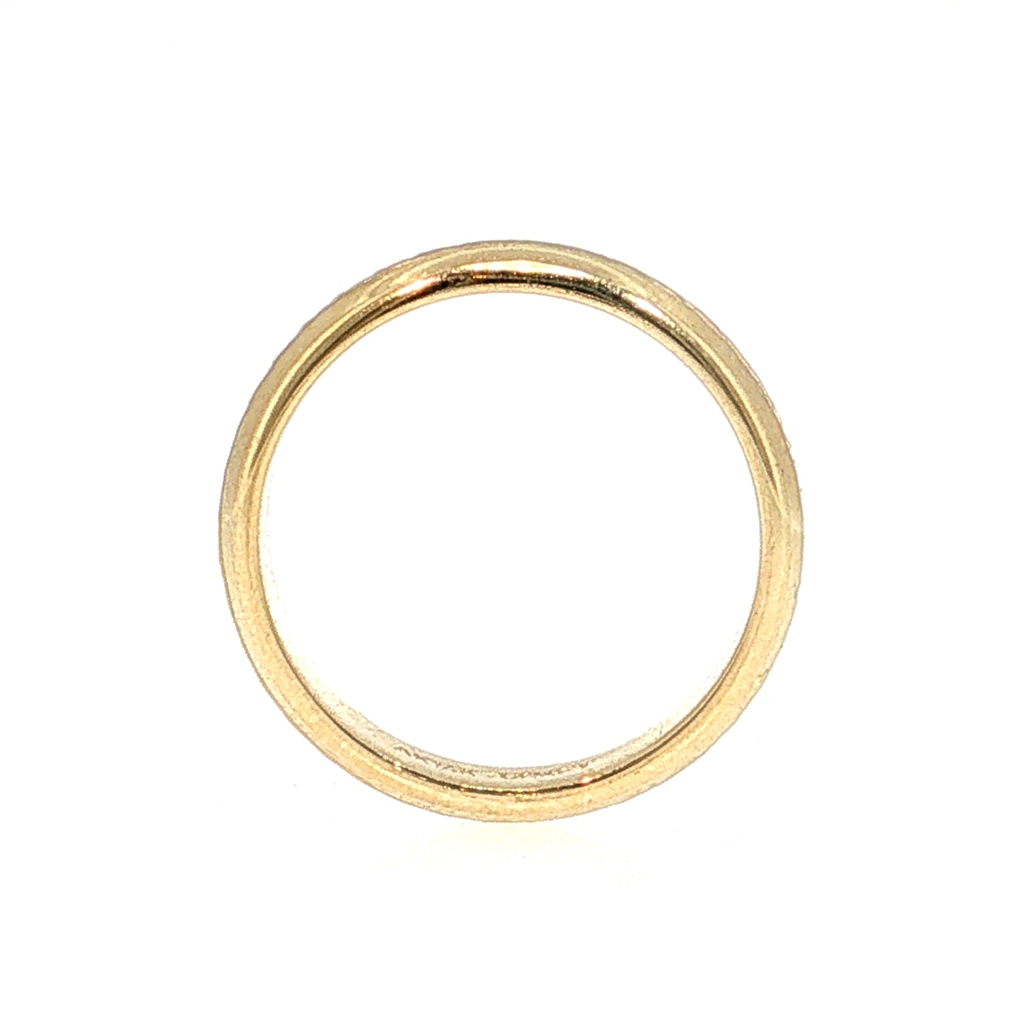 Engraved Men's Wedding Band 14k Yellow Gold