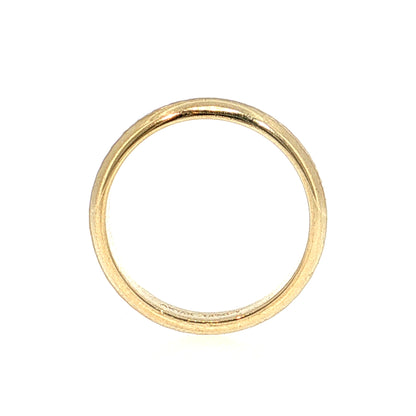 Engraved Men's Wedding Band 14k Yellow Gold