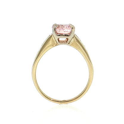 2.34 Padparadscha Sapphire Engagement Ring 14k