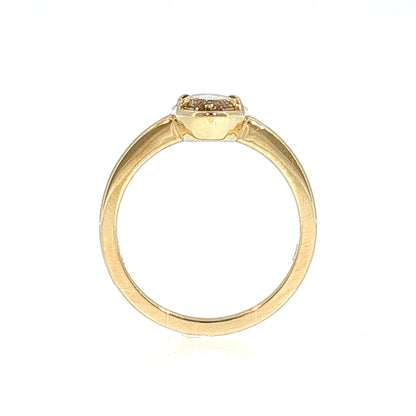 1.55 Oval Step Cut Diamond Solitaire Ring 14k