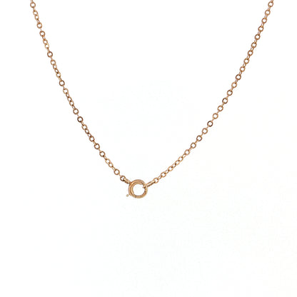 19" Vintage Retro Diamond & Onyx Pendant Necklace 10k