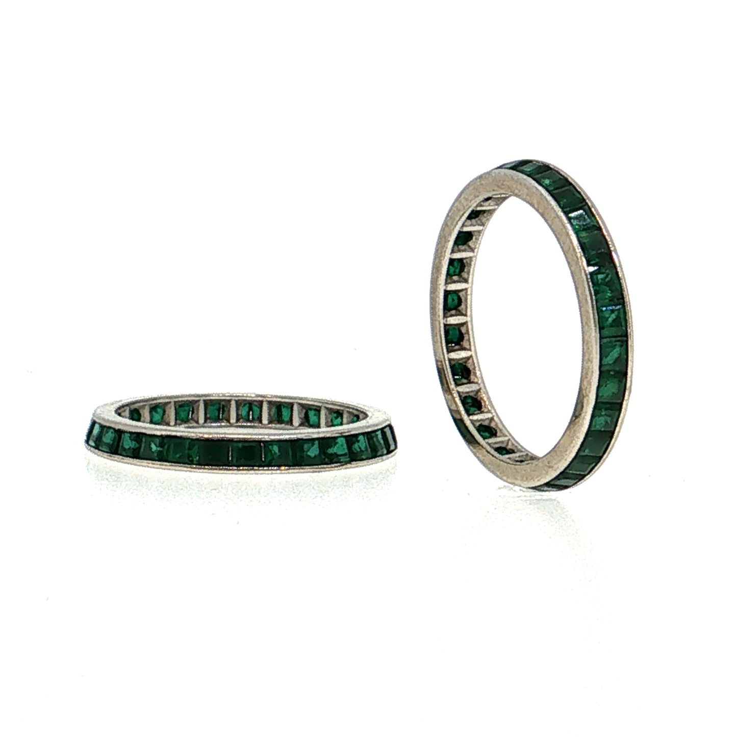 2.40 Emerald Eternity Band Platinum
