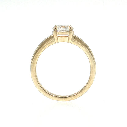 .60 Oval Diamond Engagement Ring 14k Yellow Gold