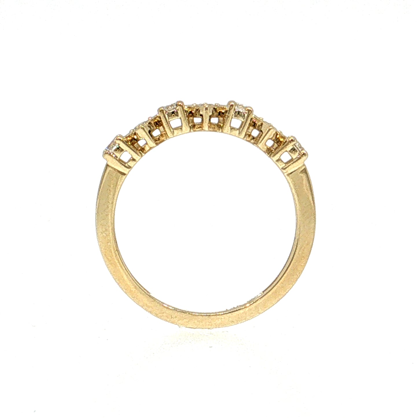 .29 Diamond Stacking Wedding Band 14k Yellow Gold