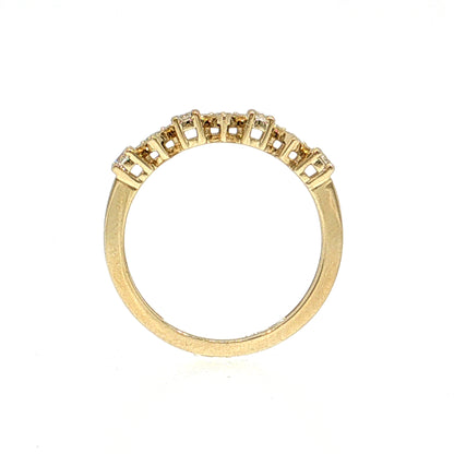 .29 Diamond Stacking Wedding Band 14k Yellow Gold
