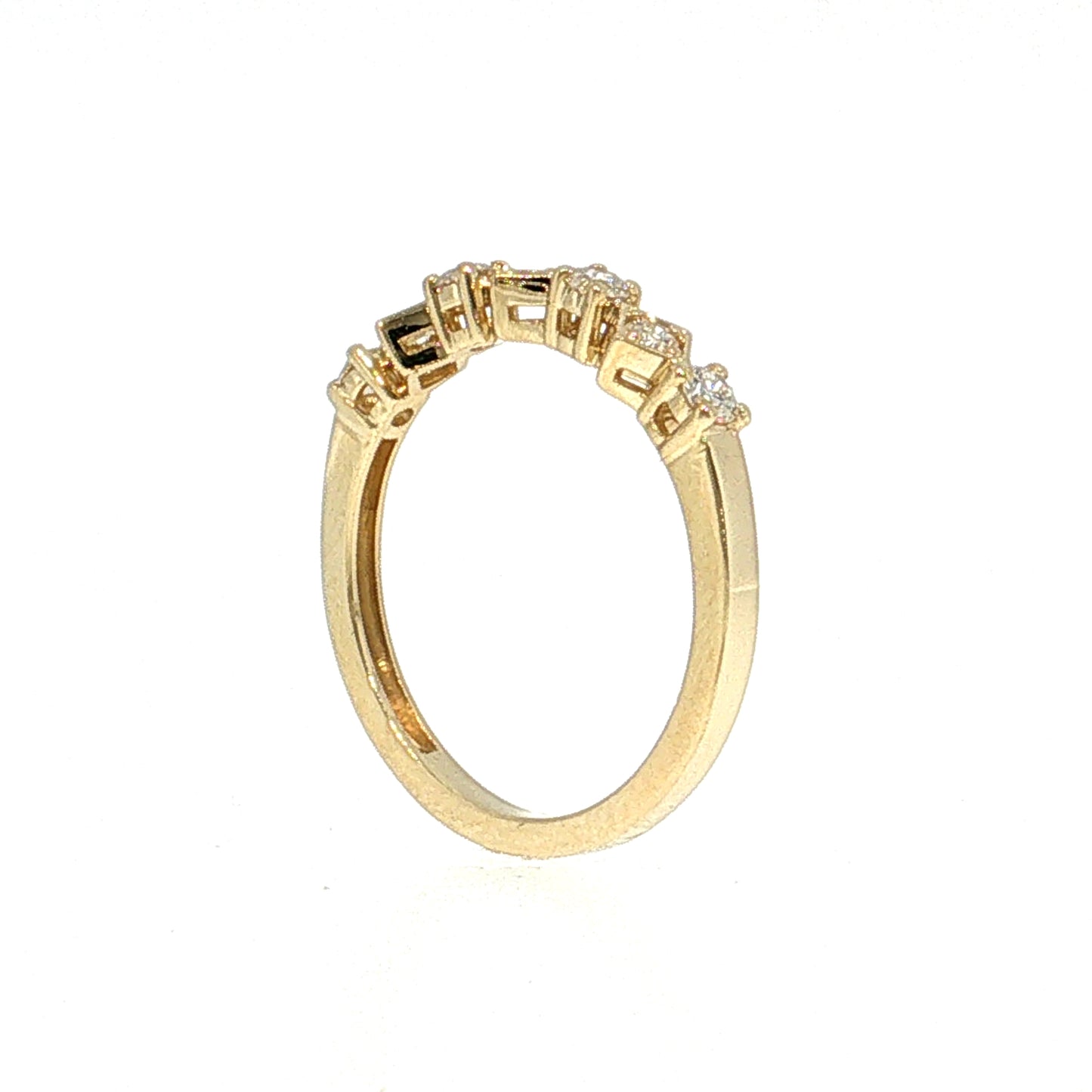 .29 Diamond Stacking Wedding Band 14k Yellow Gold