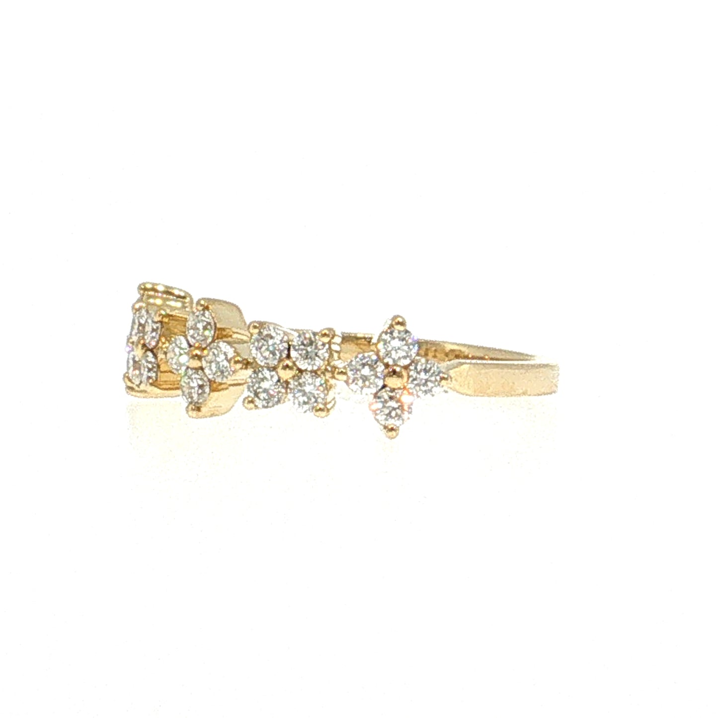 .51 Diamond Cluster Stacking Ring 14k