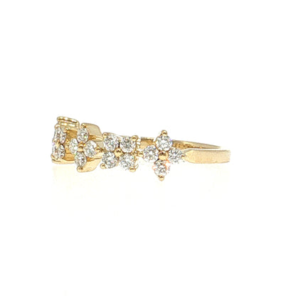 .51 Diamond Cluster Stacking Ring 14k