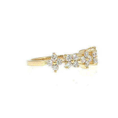 .51 Diamond Cluster Stacking Ring 14k