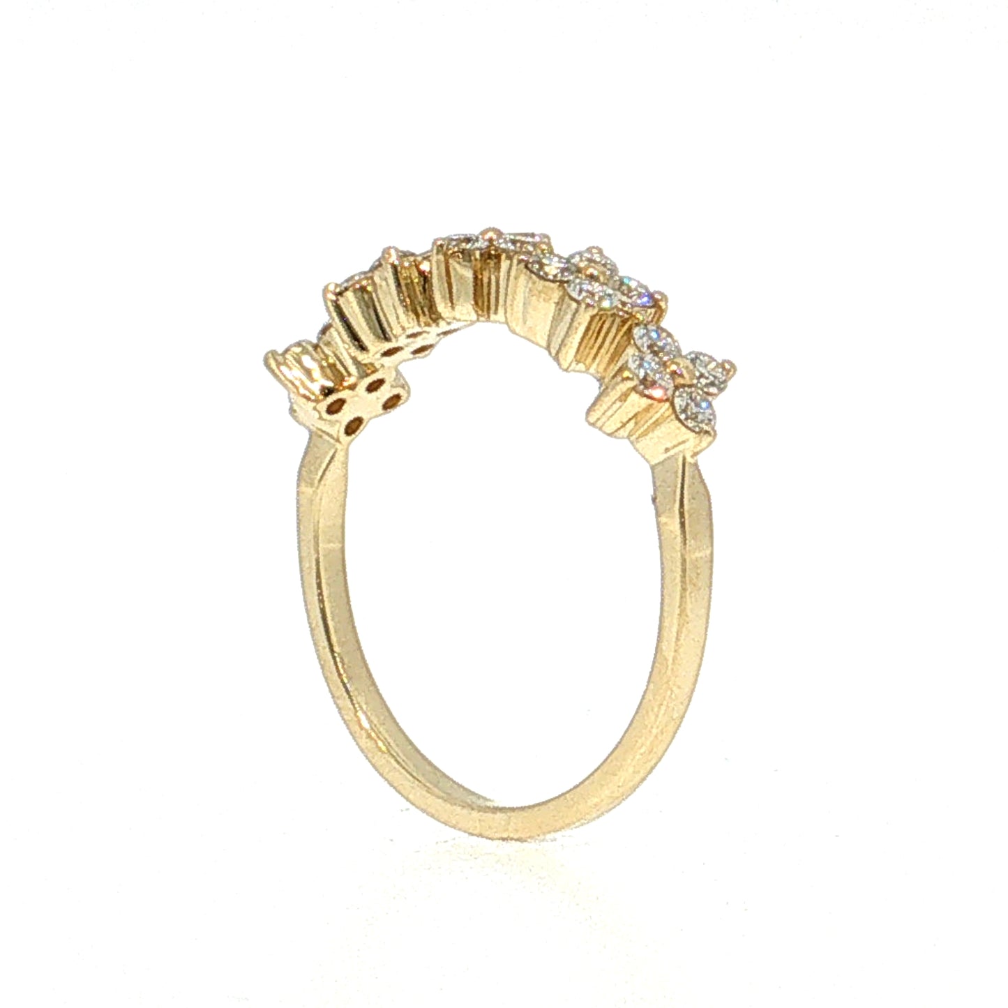 .51 Diamond Cluster Stacking Ring 14k
